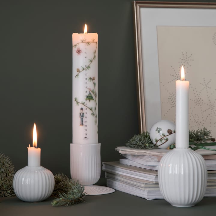Bougeoir Hammershøi Ø5cm, Blanc Kähler