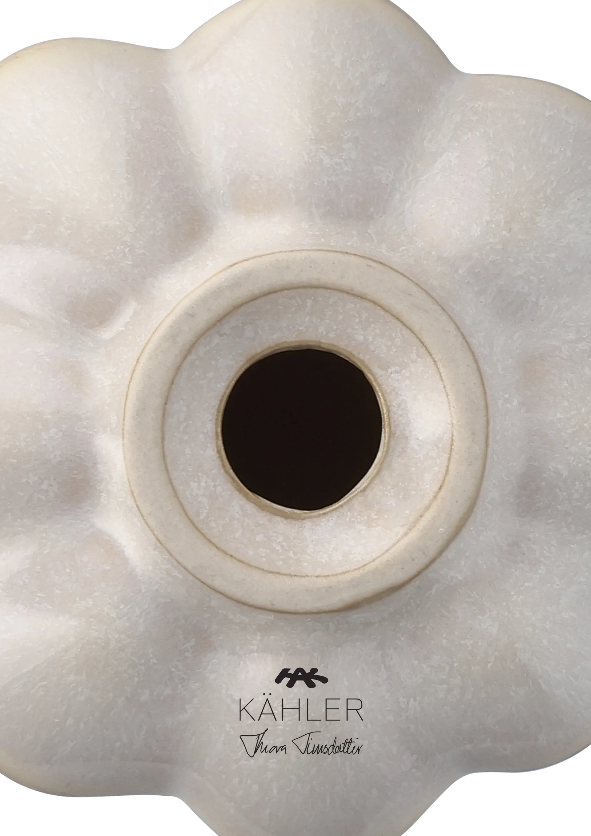 Bougeoir Kantarell, Sable, 10 cm Kähler