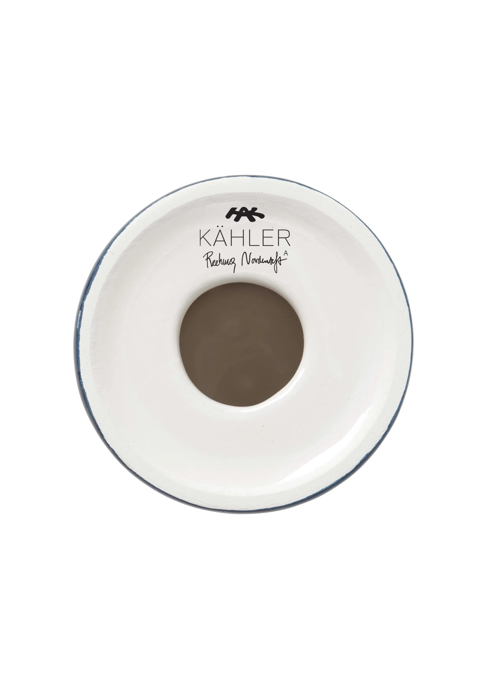 Bougeoir Omaggio Nuovo 12 cm, Bleu foncé Kähler