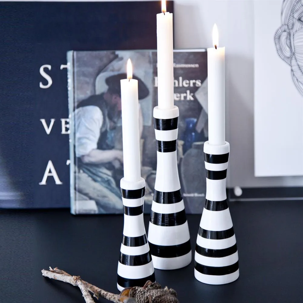 Bougeoir Omaggio petit, noir Kähler