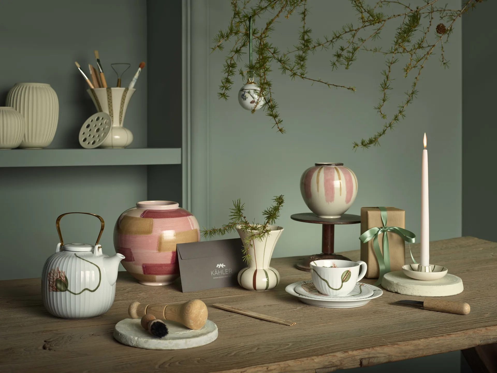 Bougeoir Signature, Blanc-vert Kähler