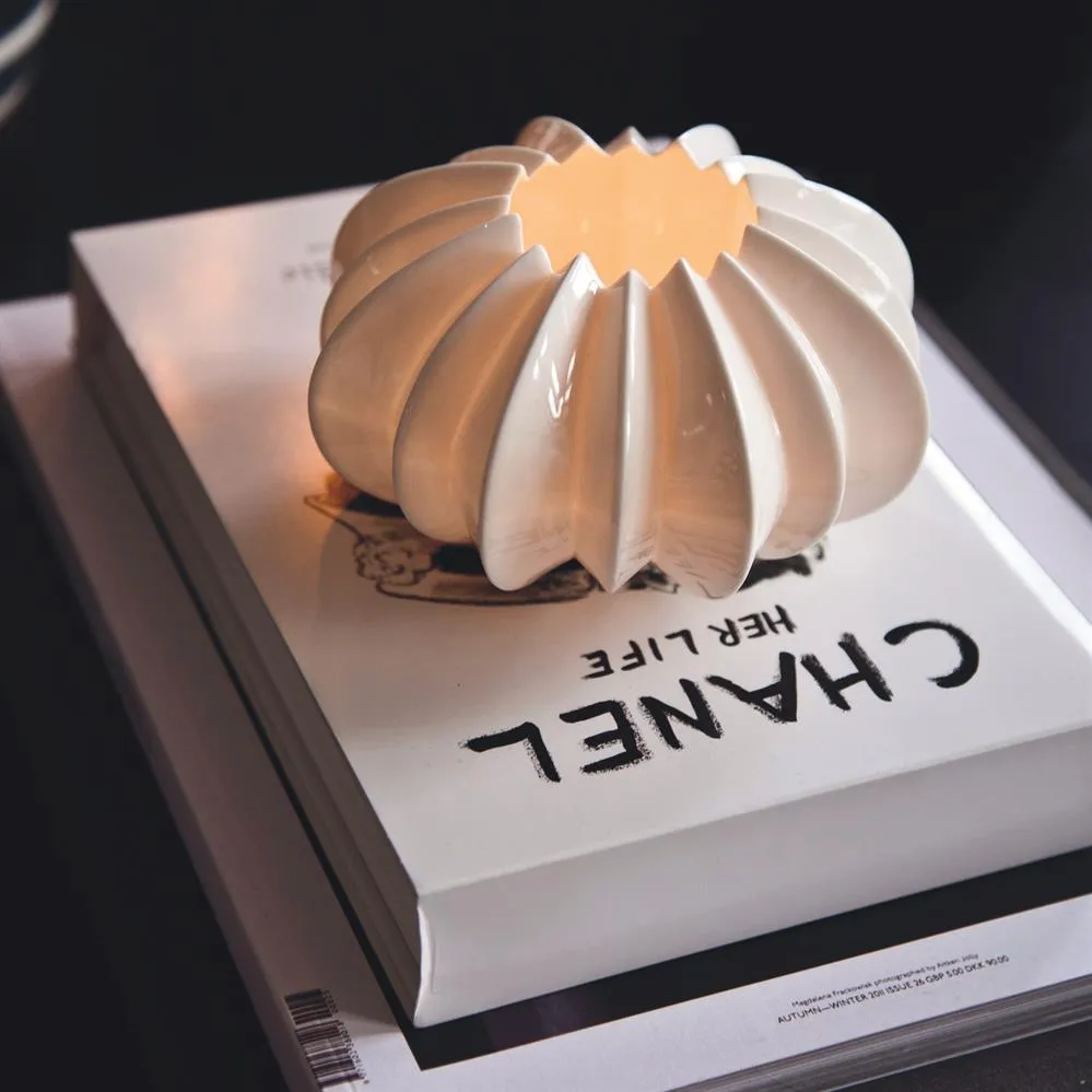 Bougeoir Stella, blanc Kähler