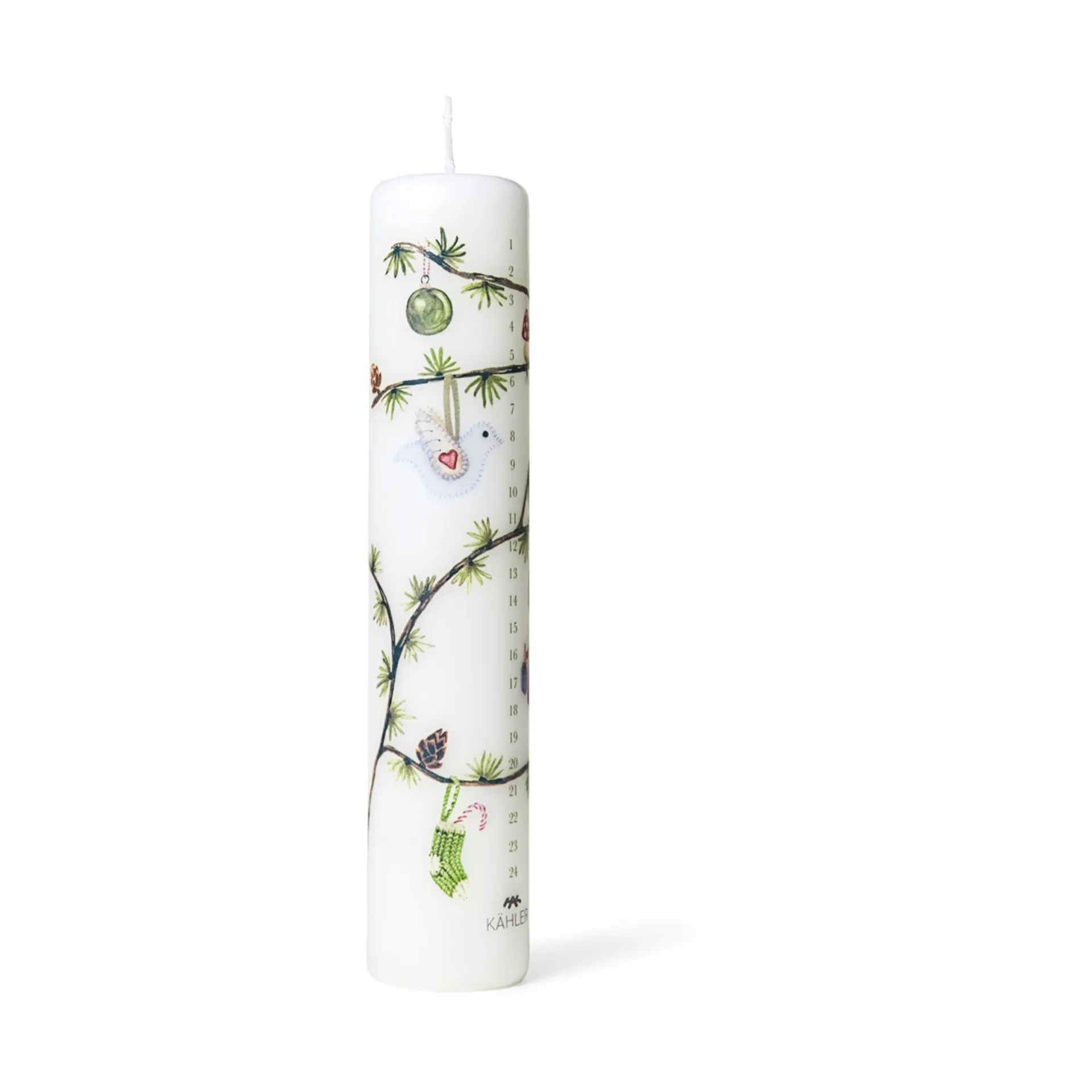Bougie de l'Avent Hammershøi Christmas Ø 5 cm, 2023 Kähler