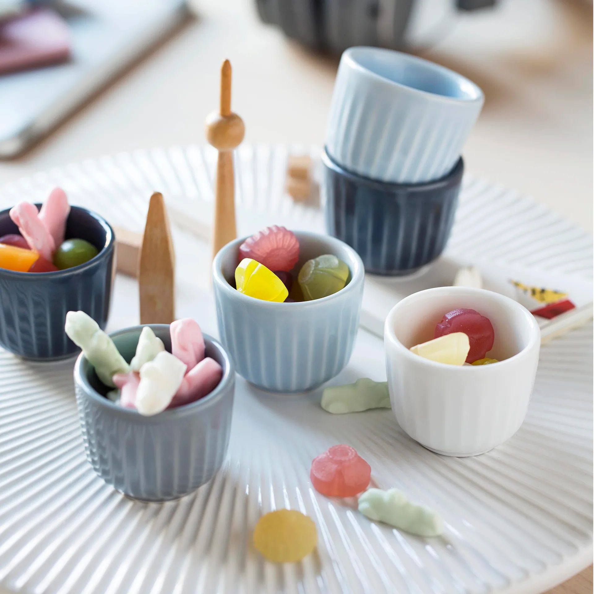 Coquetier Hammershøi lot de 2, blanc Kähler