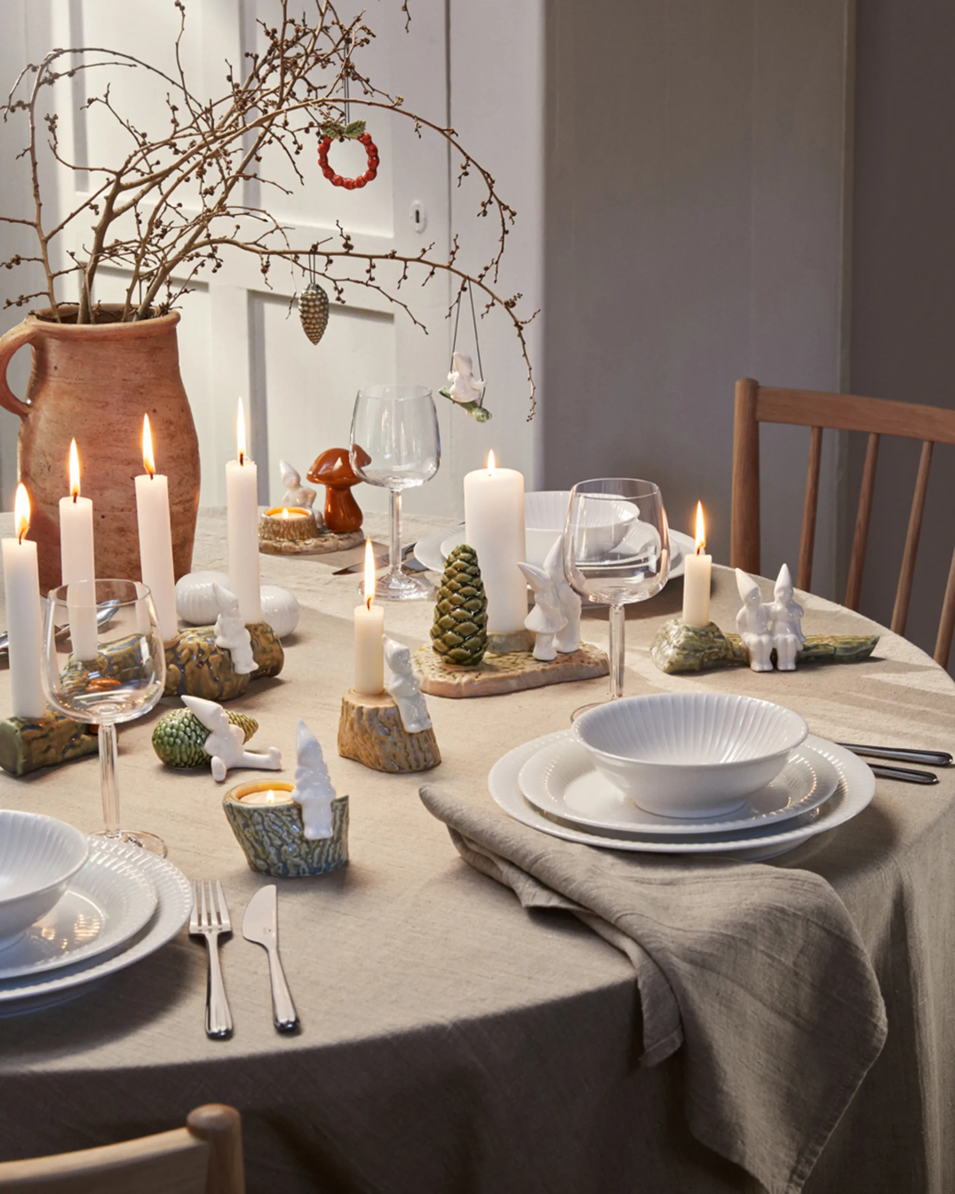 Couronne Christmas Tales 7 cm, Rouge Kähler