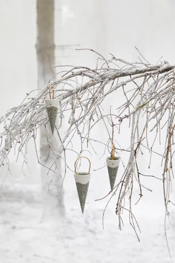 Décoration de Noël Cône de Noël Nobili 18 cm - Vert - Kähler