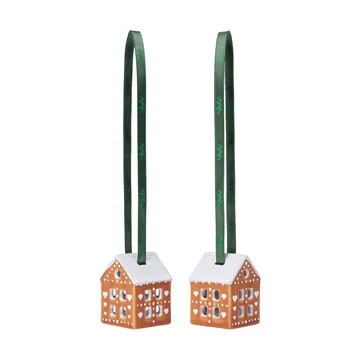 Décoration de Noël Gingerbread 5 cm, Lot de 2 - Marron - Kähler