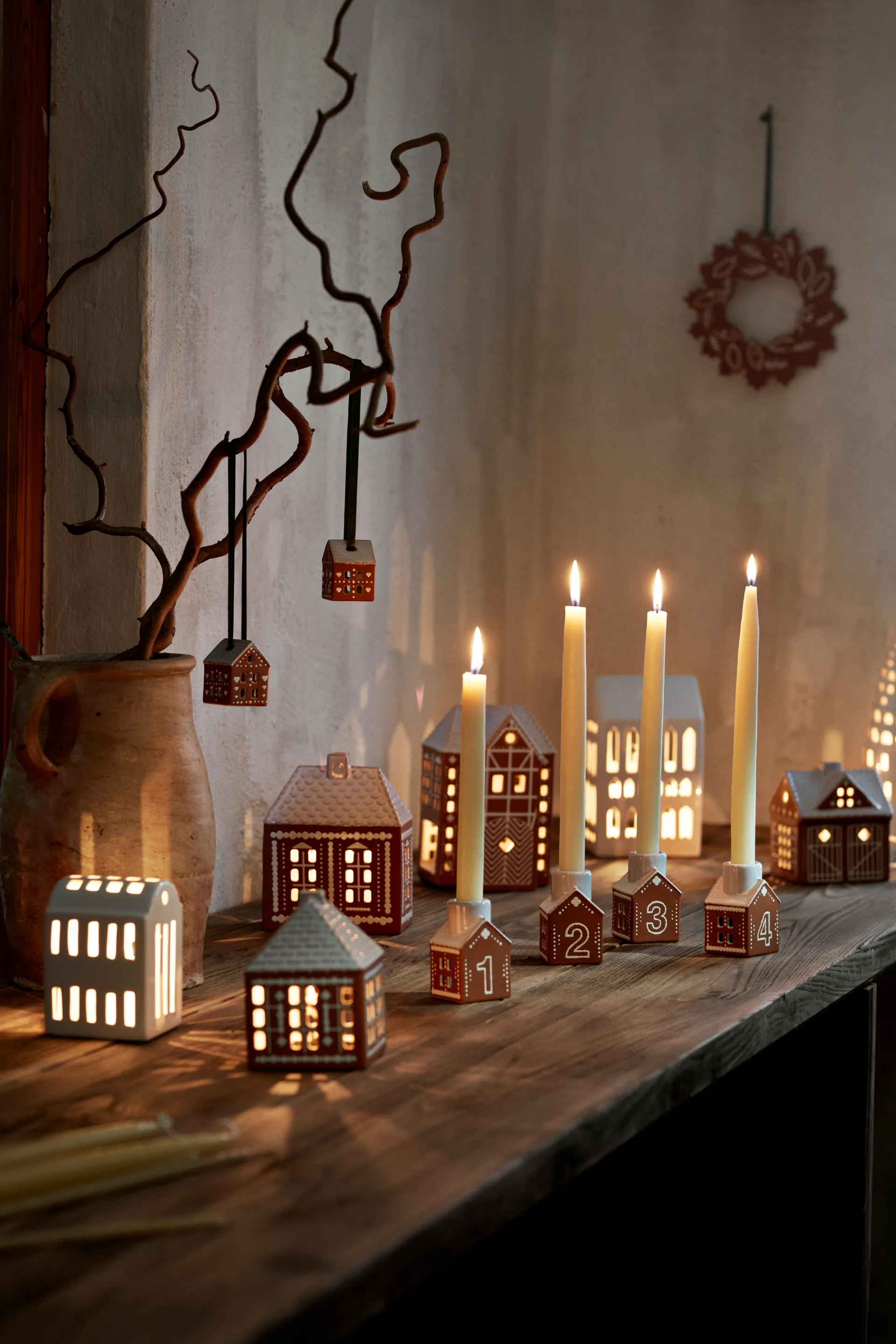 Décoration de Noël Gingerbread 5 cm, Lot de 2, Marron Kähler