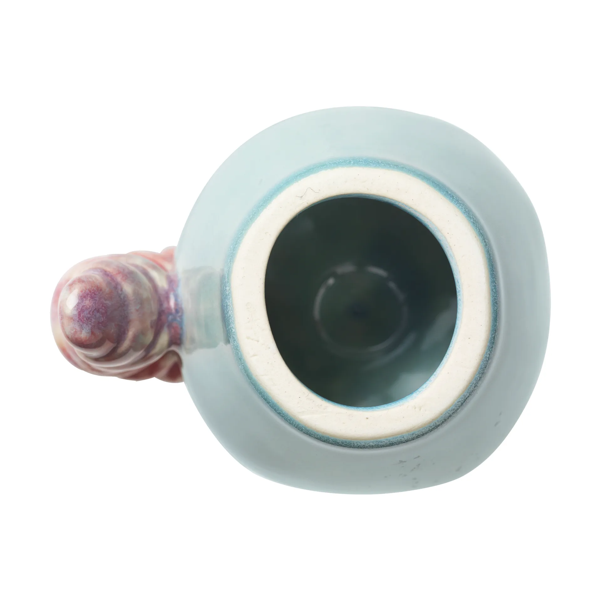 Décoration Poppery pomme avec chenille, Mint-pink Kähler