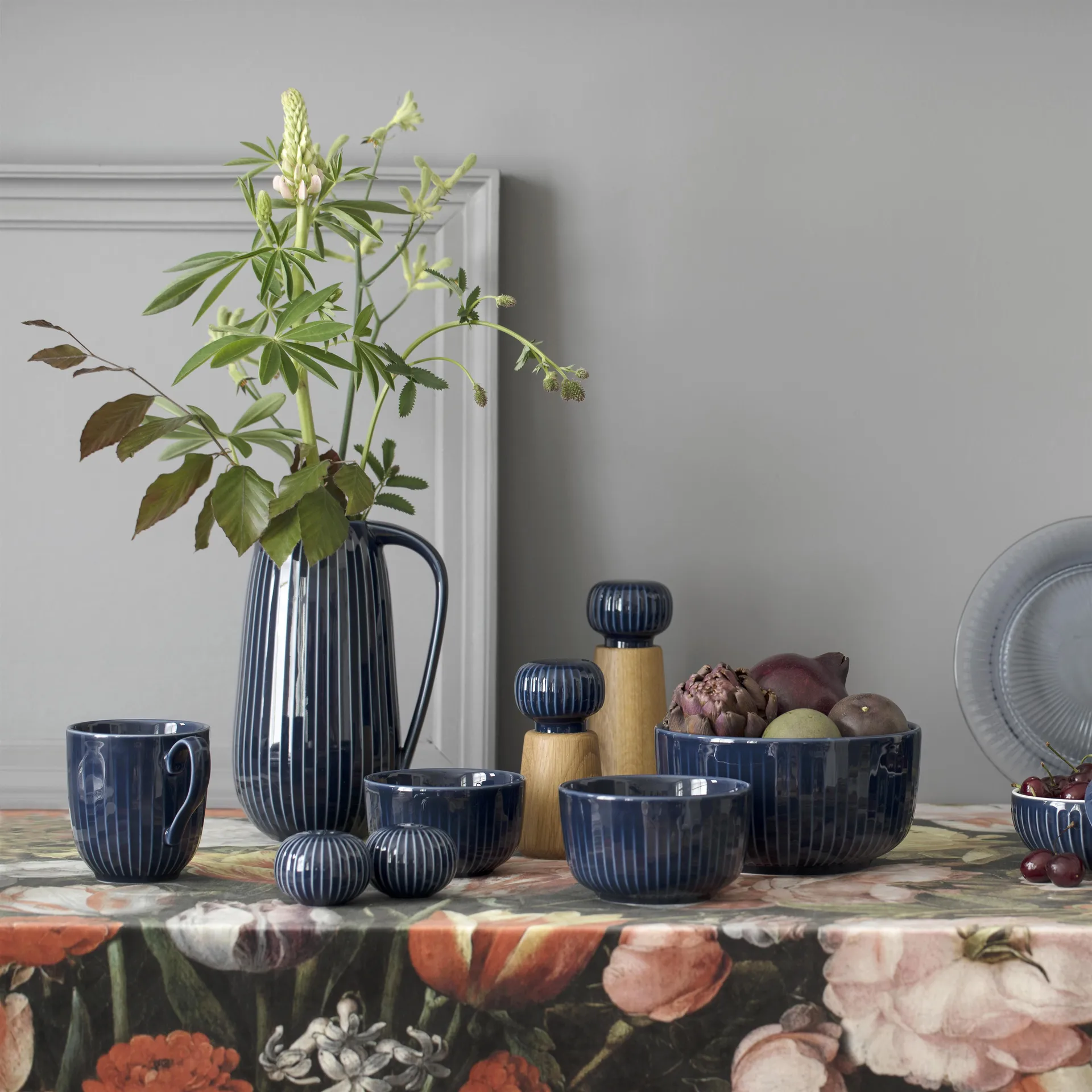 Moulin à épices Hammershøi, grand, indigo Kähler