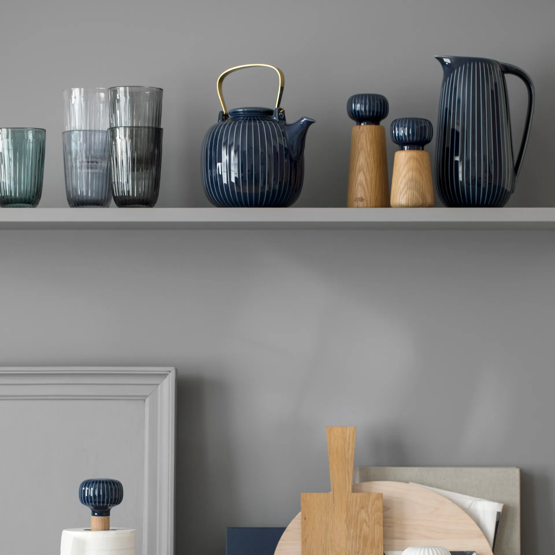 Moulin à épices Hammershøi, grand, indigo Kähler