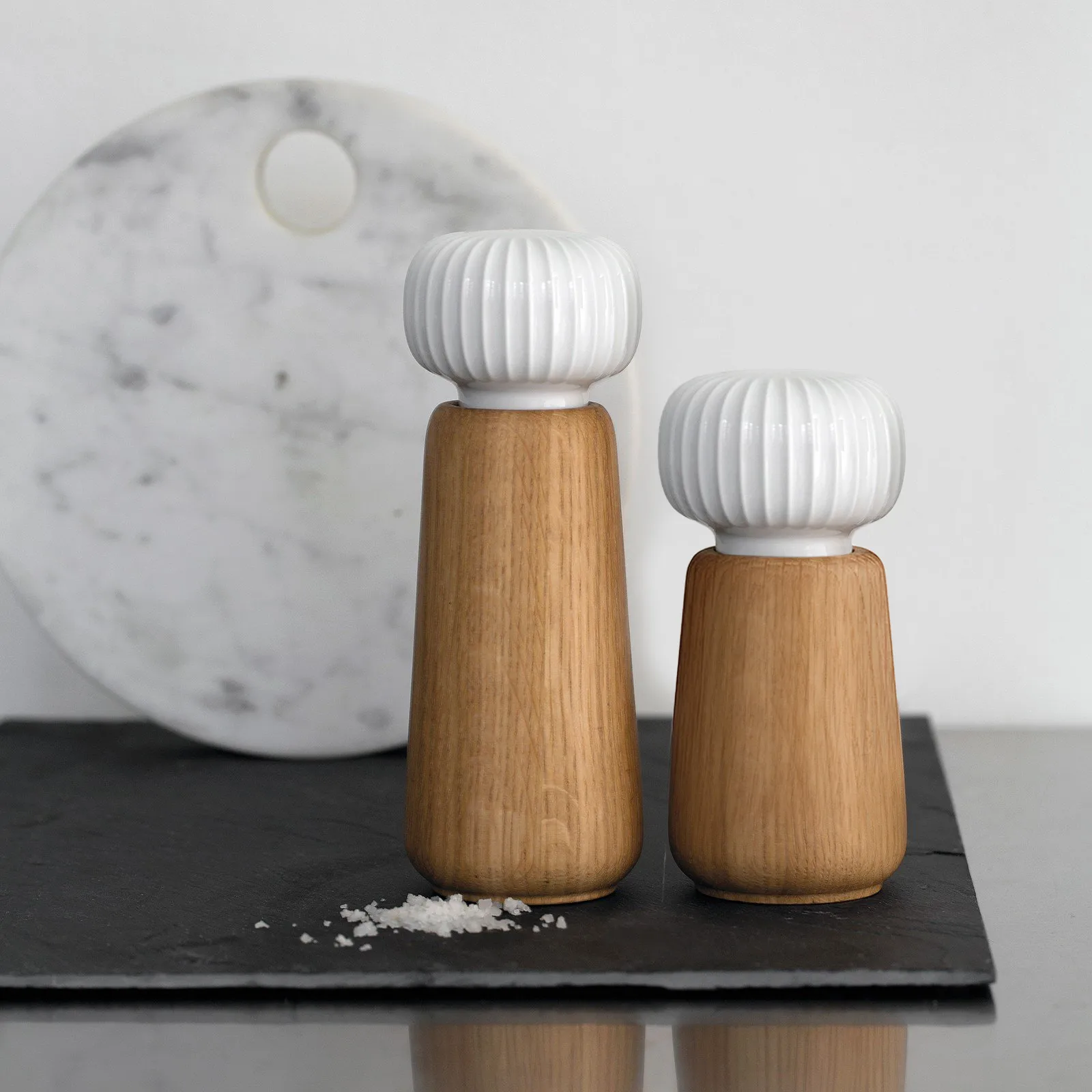 Moulin à épices Hammershøi taille S, Blanc, 14 cm Kähler
