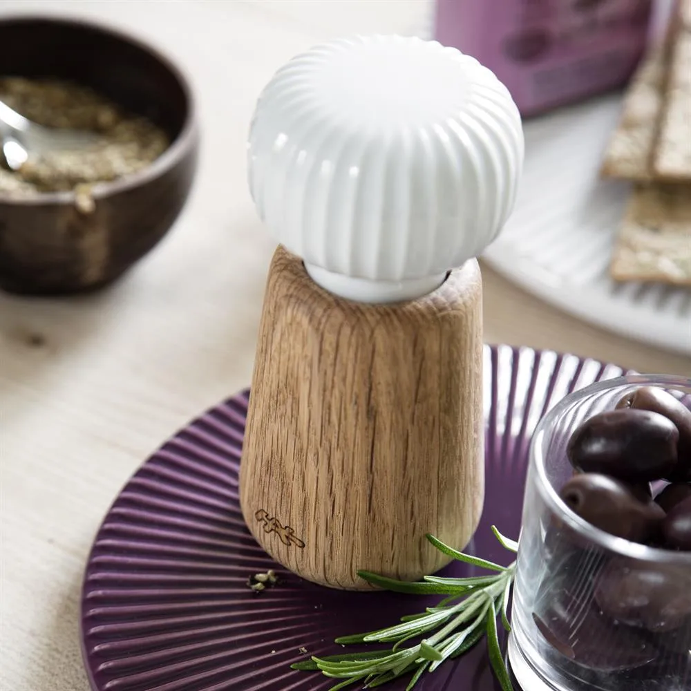Moulin à épices Hammershøi taille S, Blanc, 14 cm Kähler