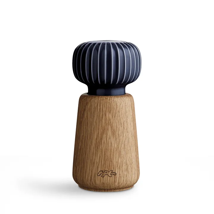 Moulin à épices Hammershøi taille S - Indigo, 14 cm - Kähler