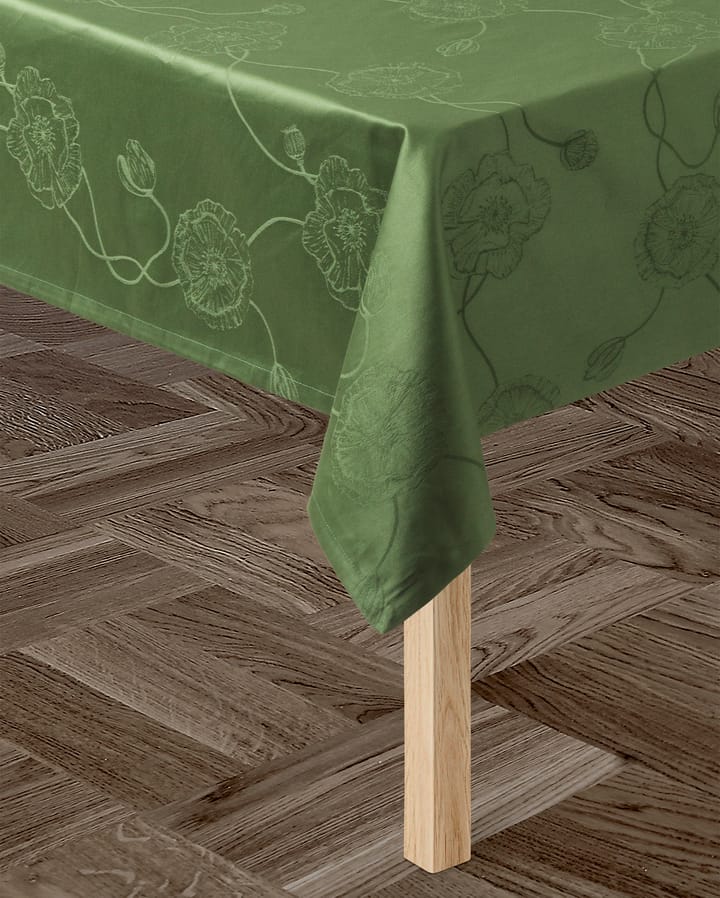 Nappe damassée verte Hammershøi Poppy - 150x200 cm - Kähler