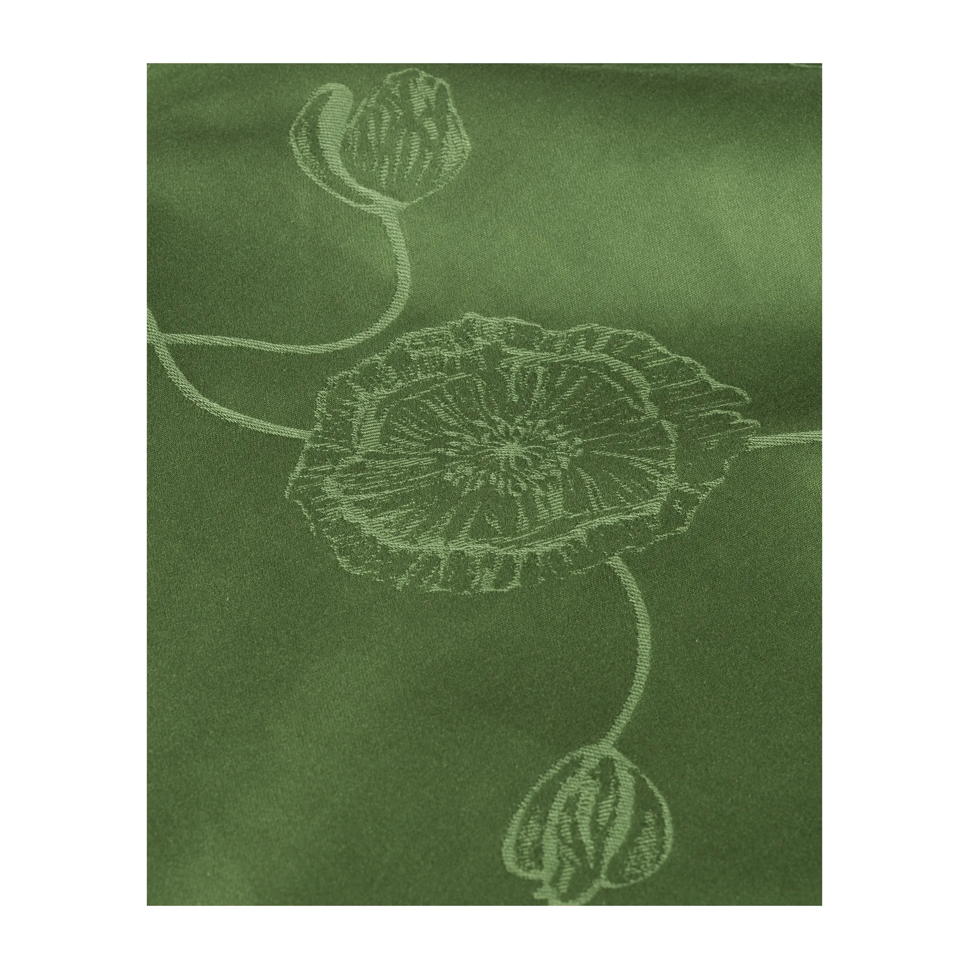 Nappe damassée verte Hammershøi Poppy, 150x320 cm Kähler