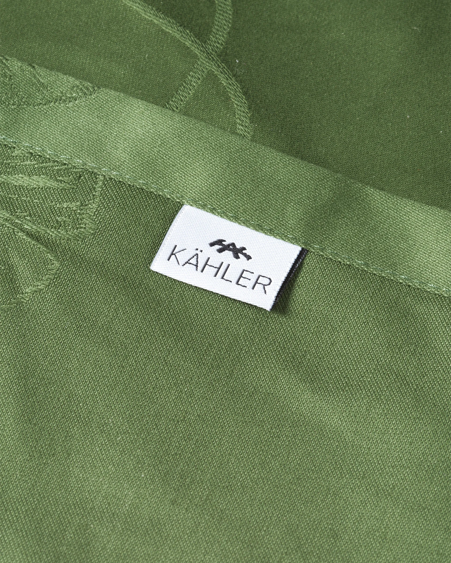 Nappe damassée verte Hammershøi Poppy, 150x320 cm Kähler
