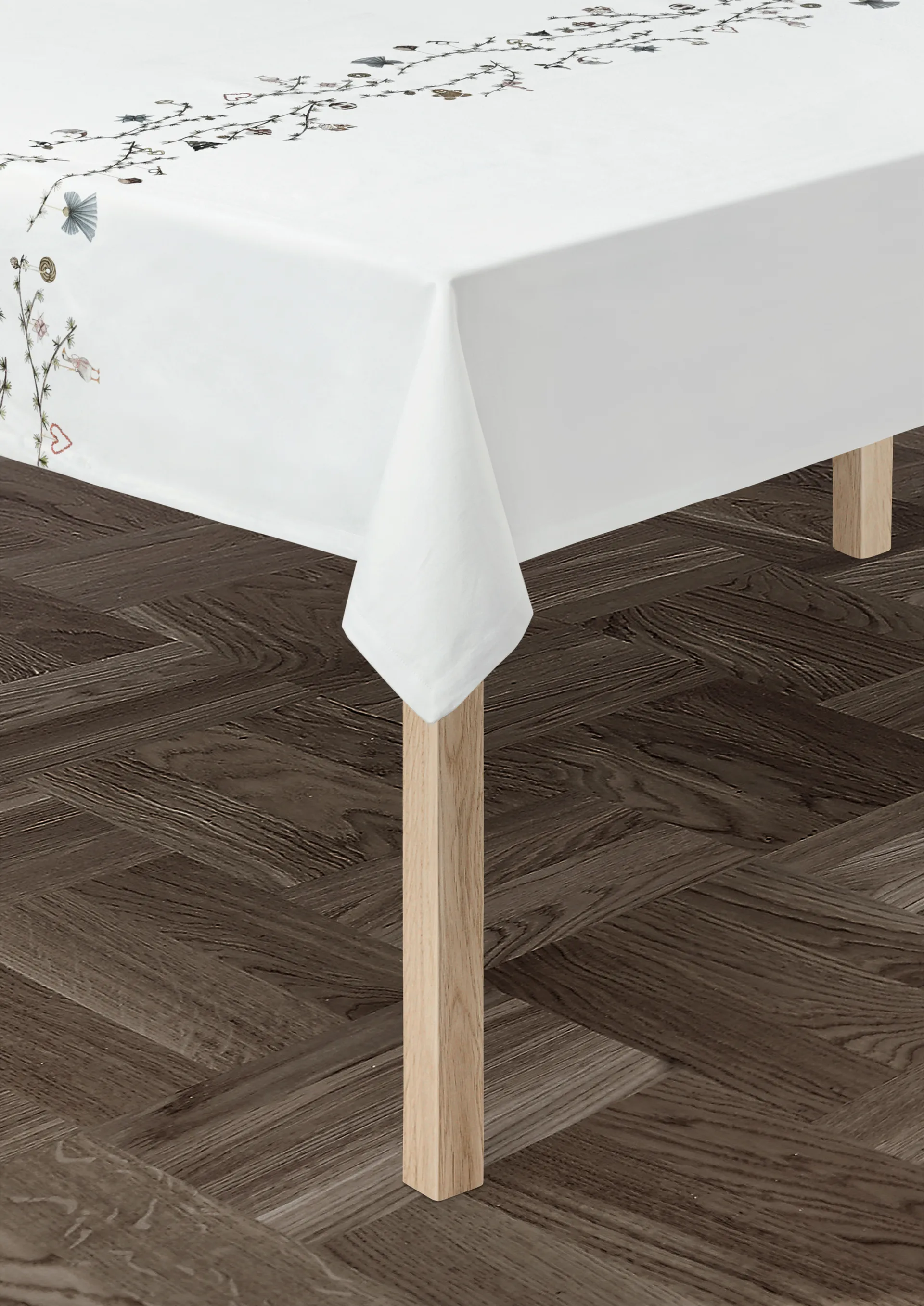 Nappe Hammershøi Christmas 150x370 cm, Blanc Kähler