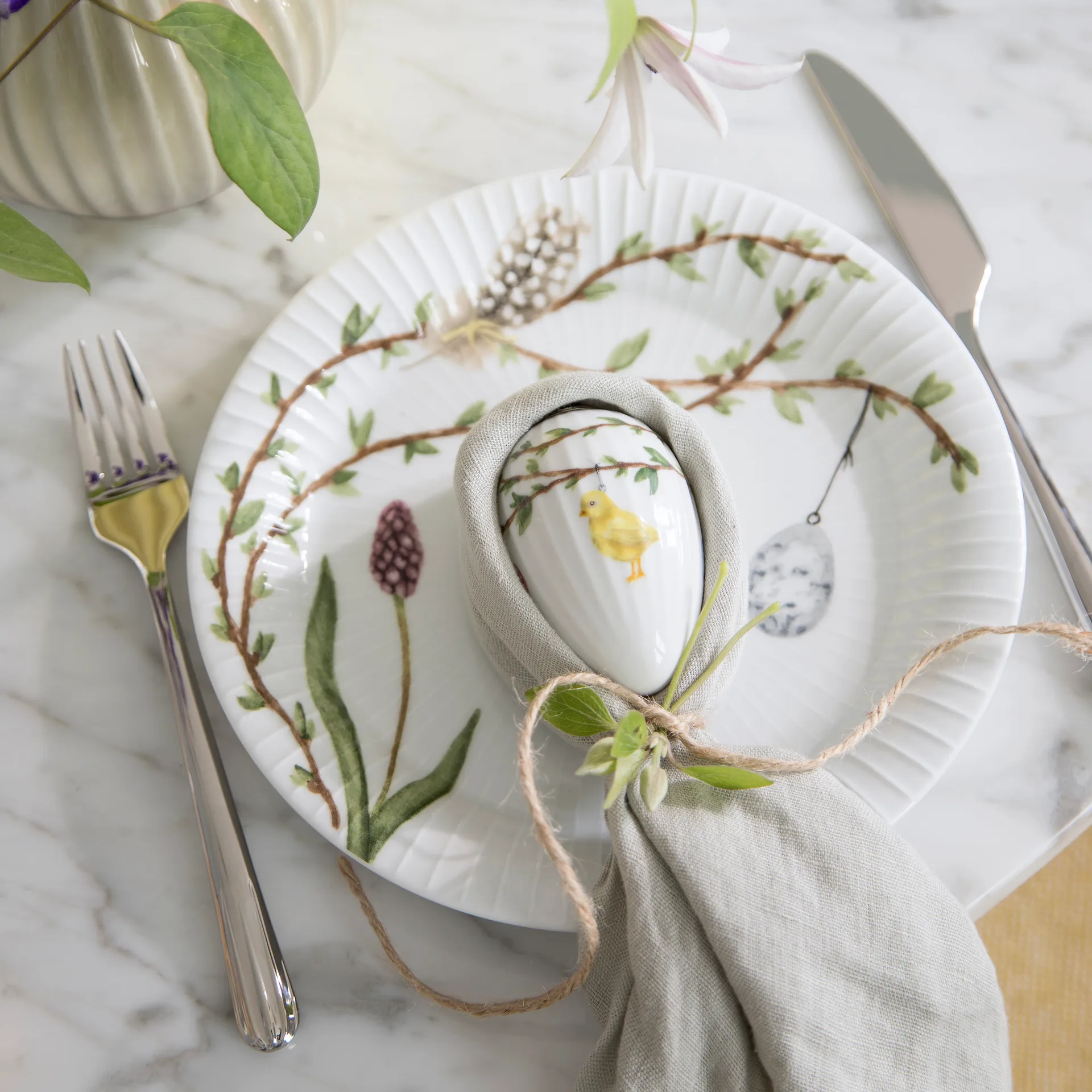 Petite assiette Hammershøi Easter 22cm, Blanc Kähler