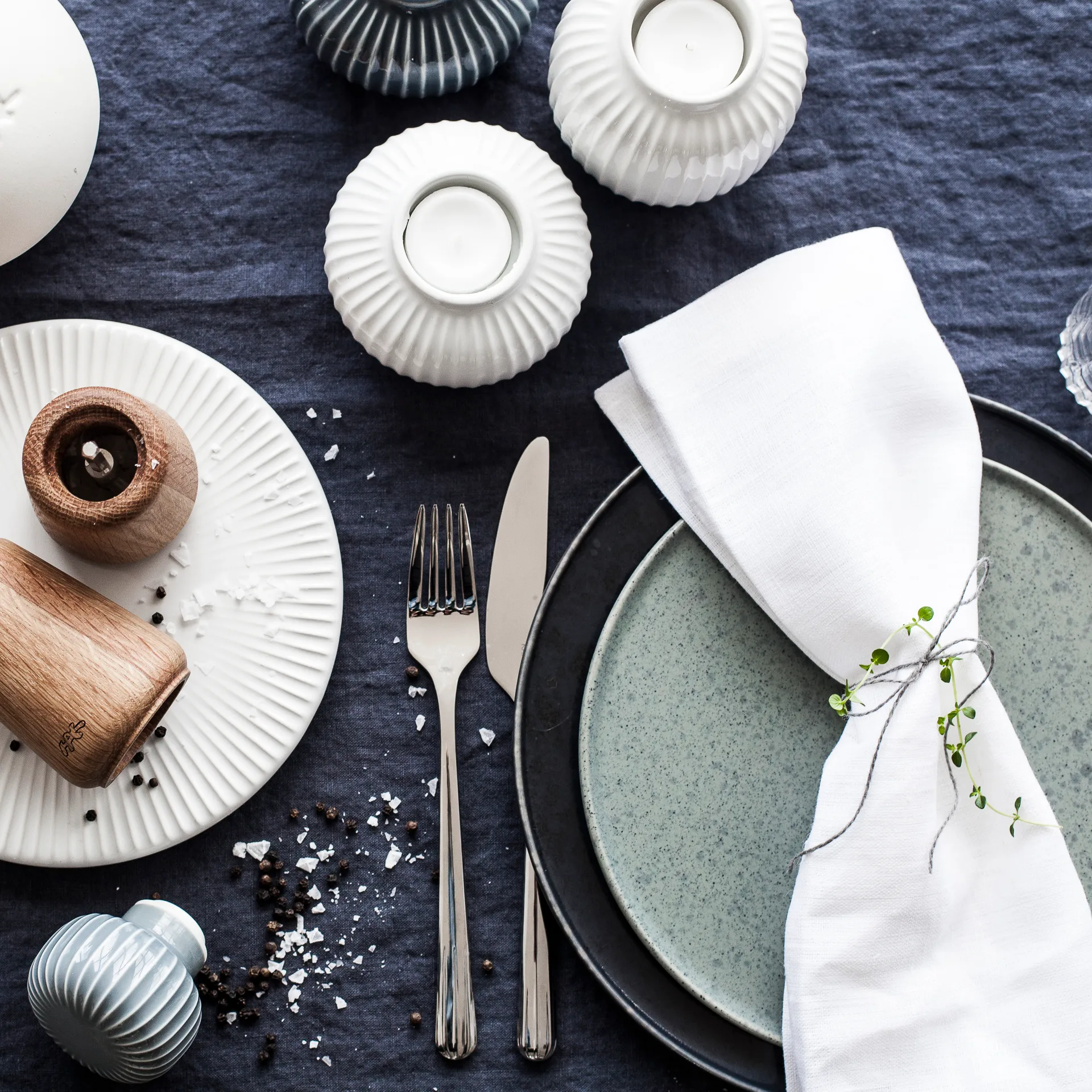 Photophore Hammershøi grand, blanc Kähler