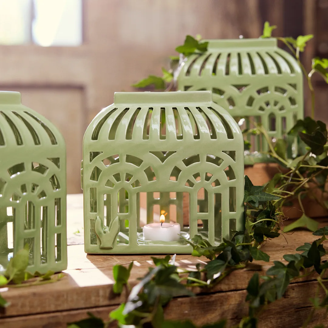 Photophore Orangery 16 cm, Spring leaf Kähler