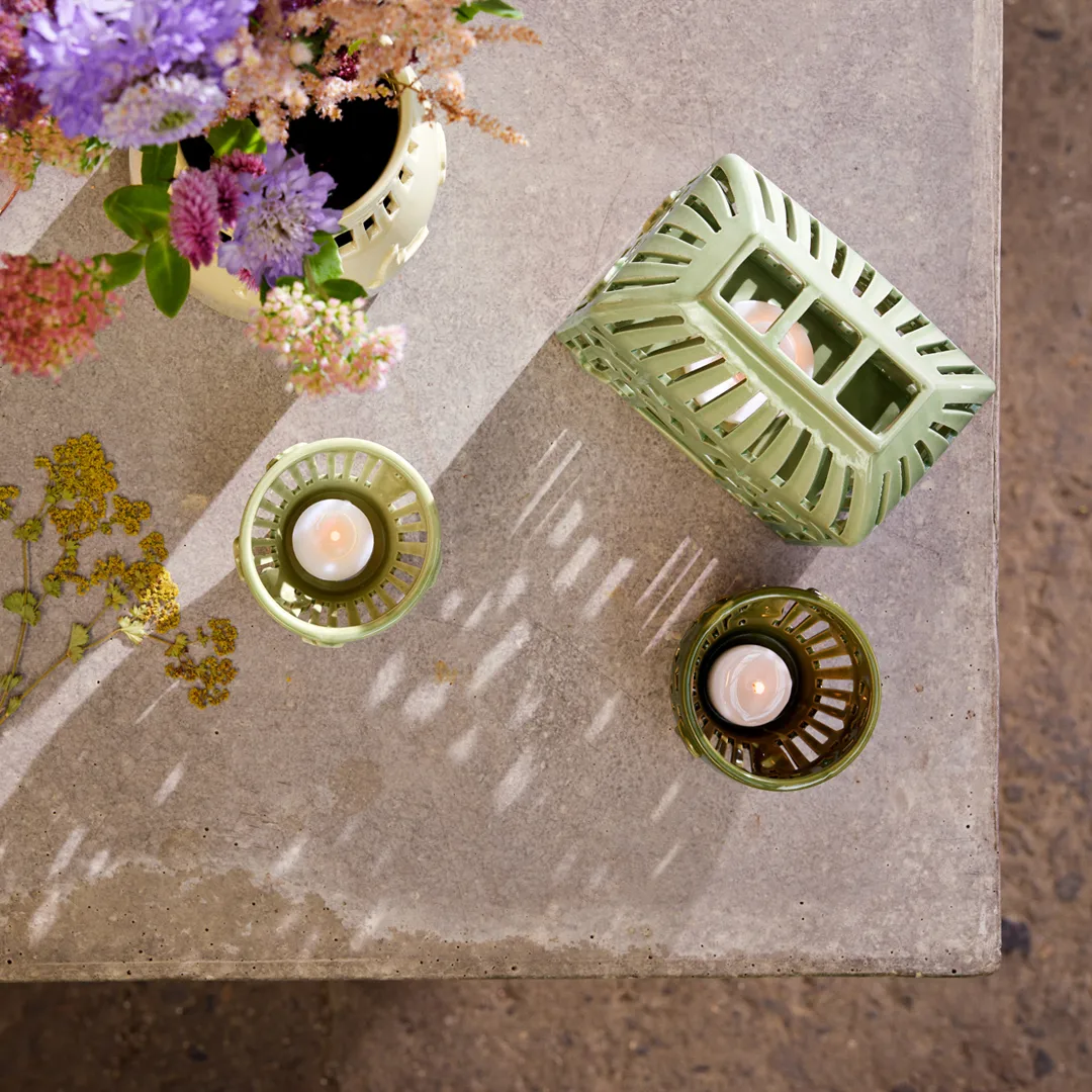 Photophore Orangery 16 cm, Spring leaf Kähler