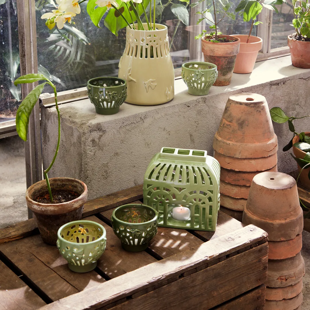 Photophore Orangery 16 cm, Spring leaf Kähler