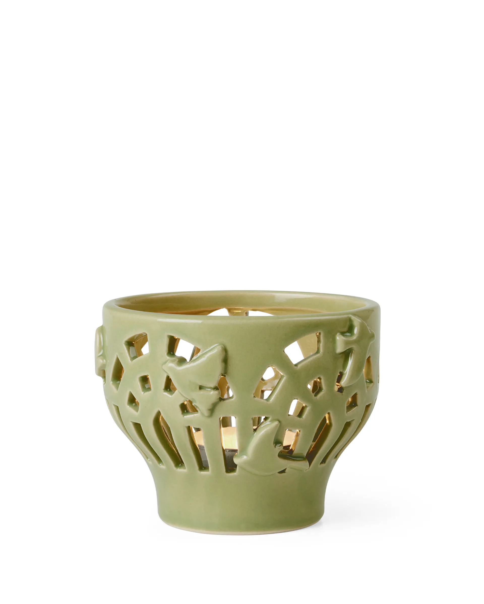 Photophore Orangery Ø9 cm, Spring leaf Kähler