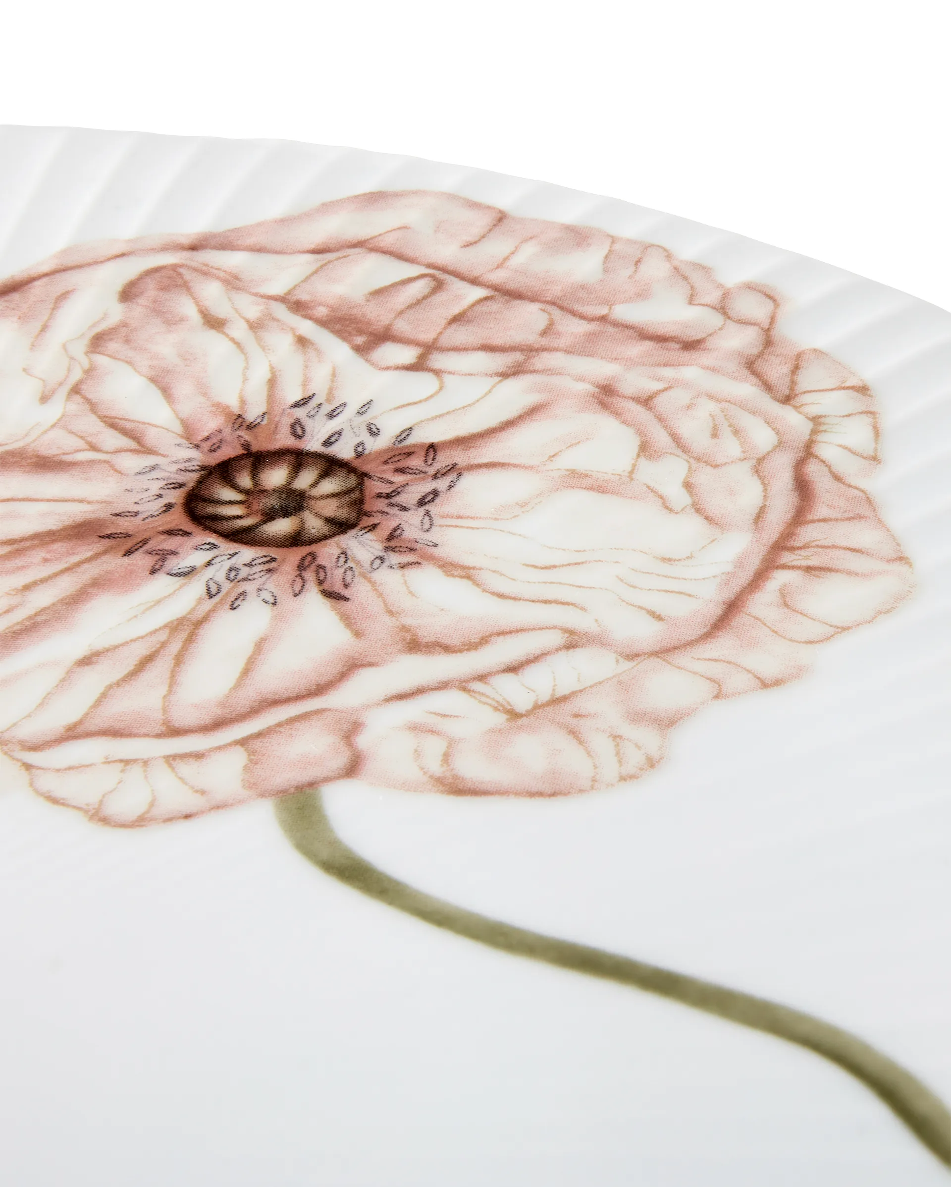 Plat à tarte Ø30 cm Hammershøi Poppy, Blanc Kähler