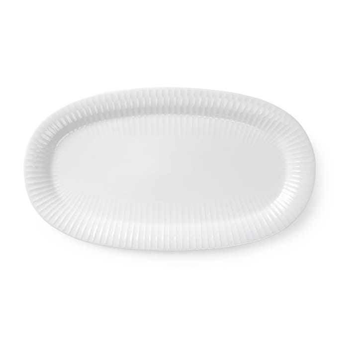 Plat de service oval Hammershøi 40x22,5 cm - Blanc - Kähler