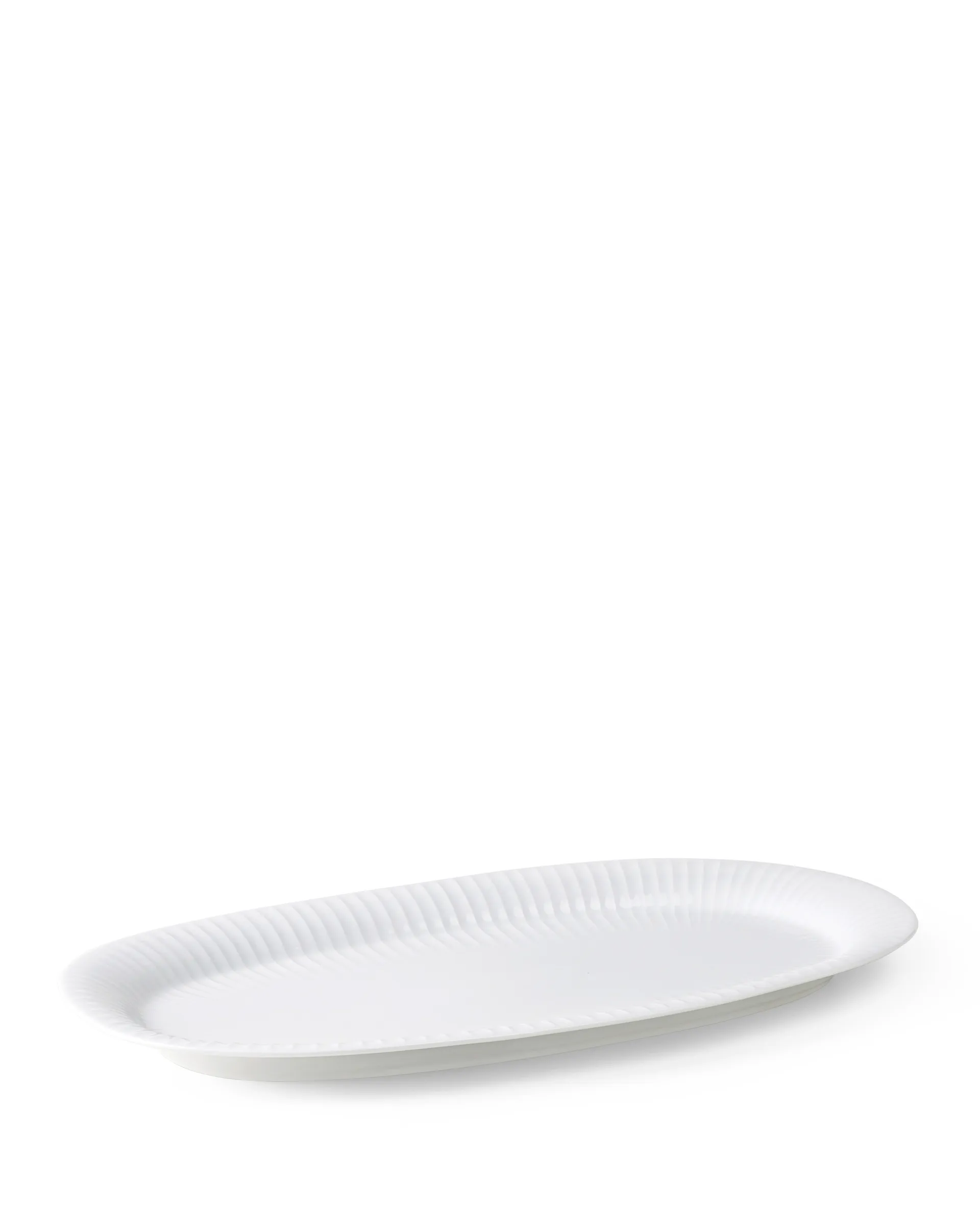 Plat de service oval Hammershøi 40x22,5 cm, Blanc Kähler