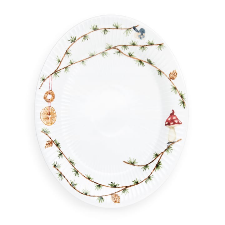 Plat oval Hammershøi Christmas - 22,5x28,5 cm - Kähler