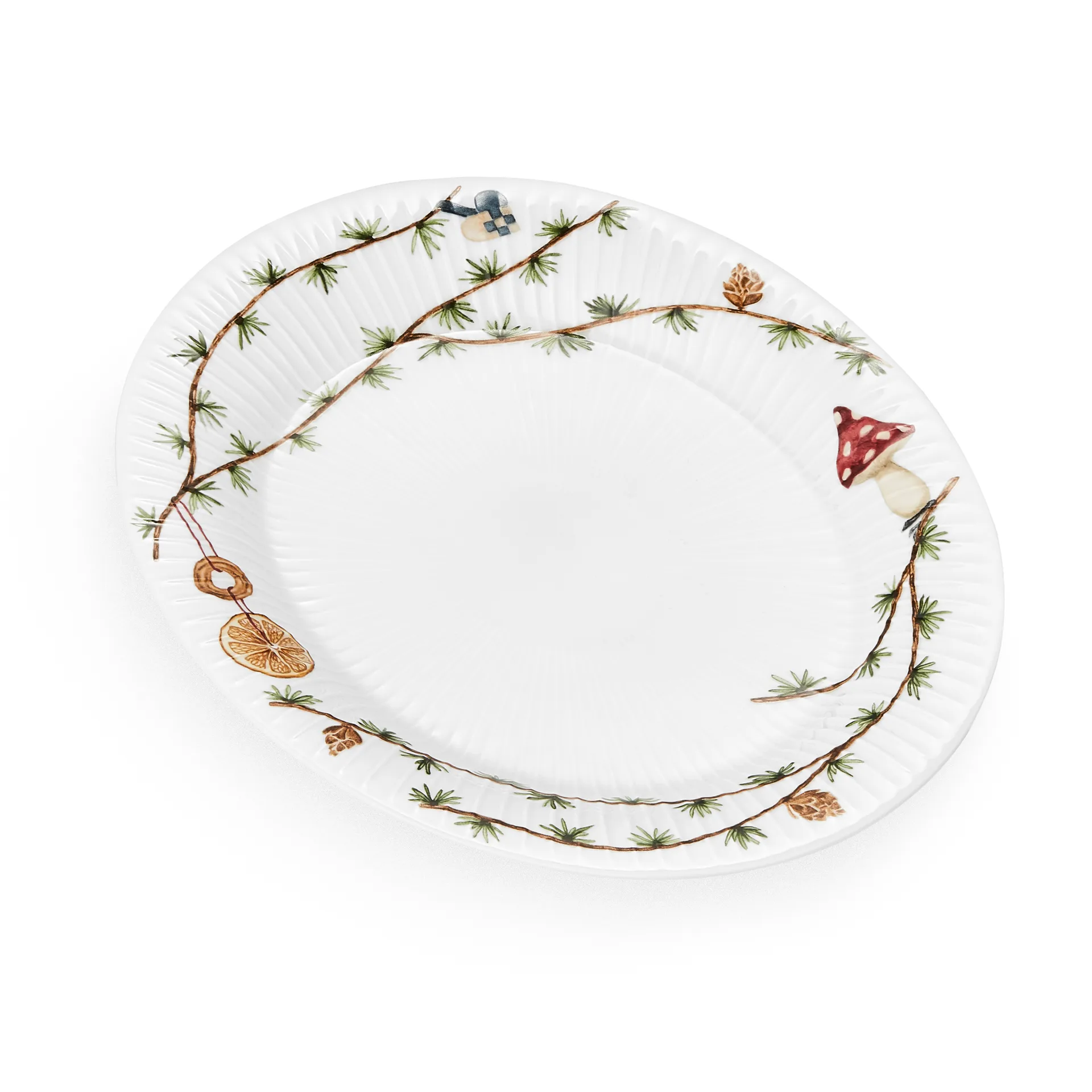 Plat oval Hammershøi Christmas, 22,5x28,5 cm Kähler