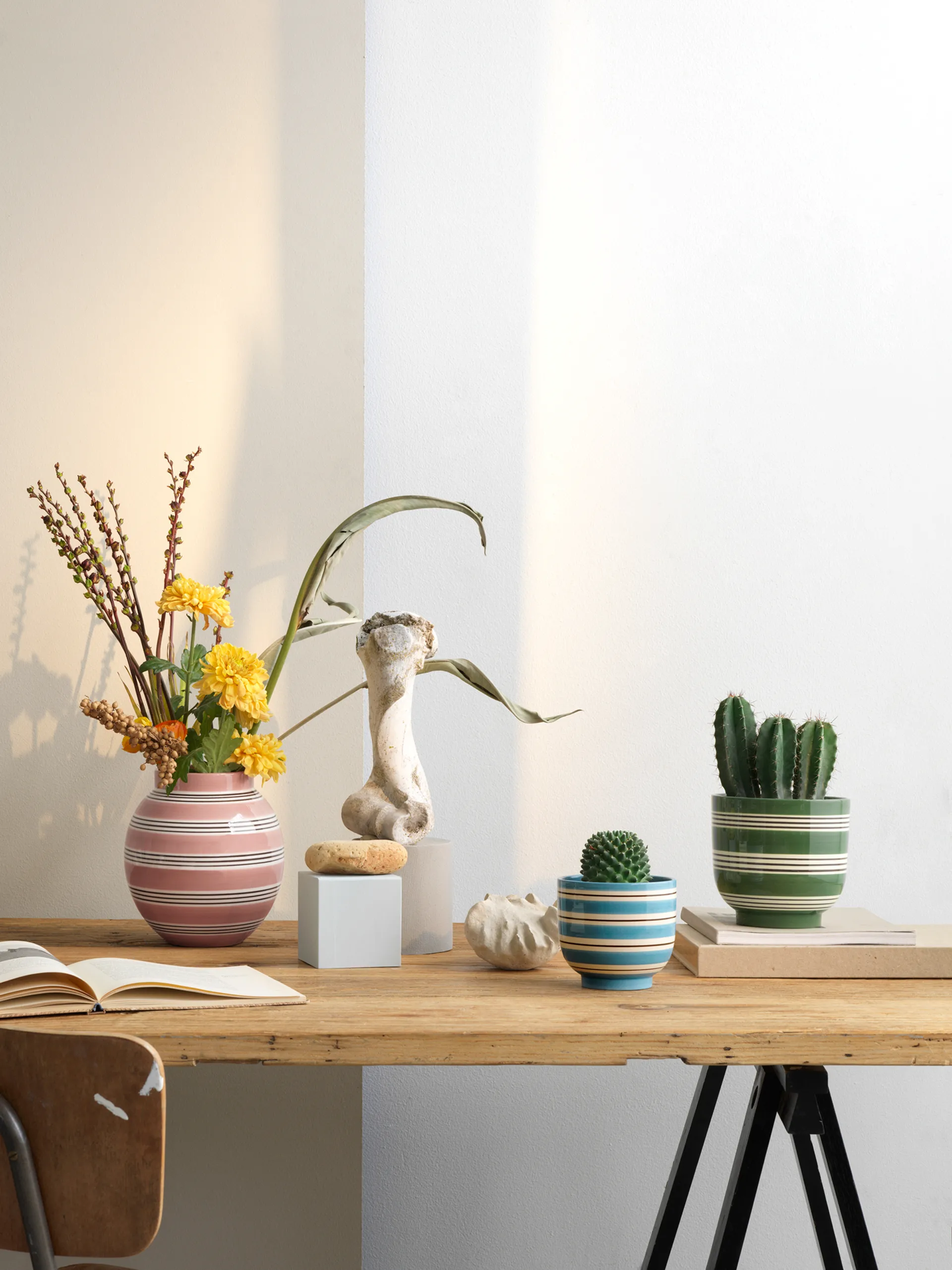 Pot de fleur Omaggio Nuovo Ø12 cm, Bleu moyen Kähler