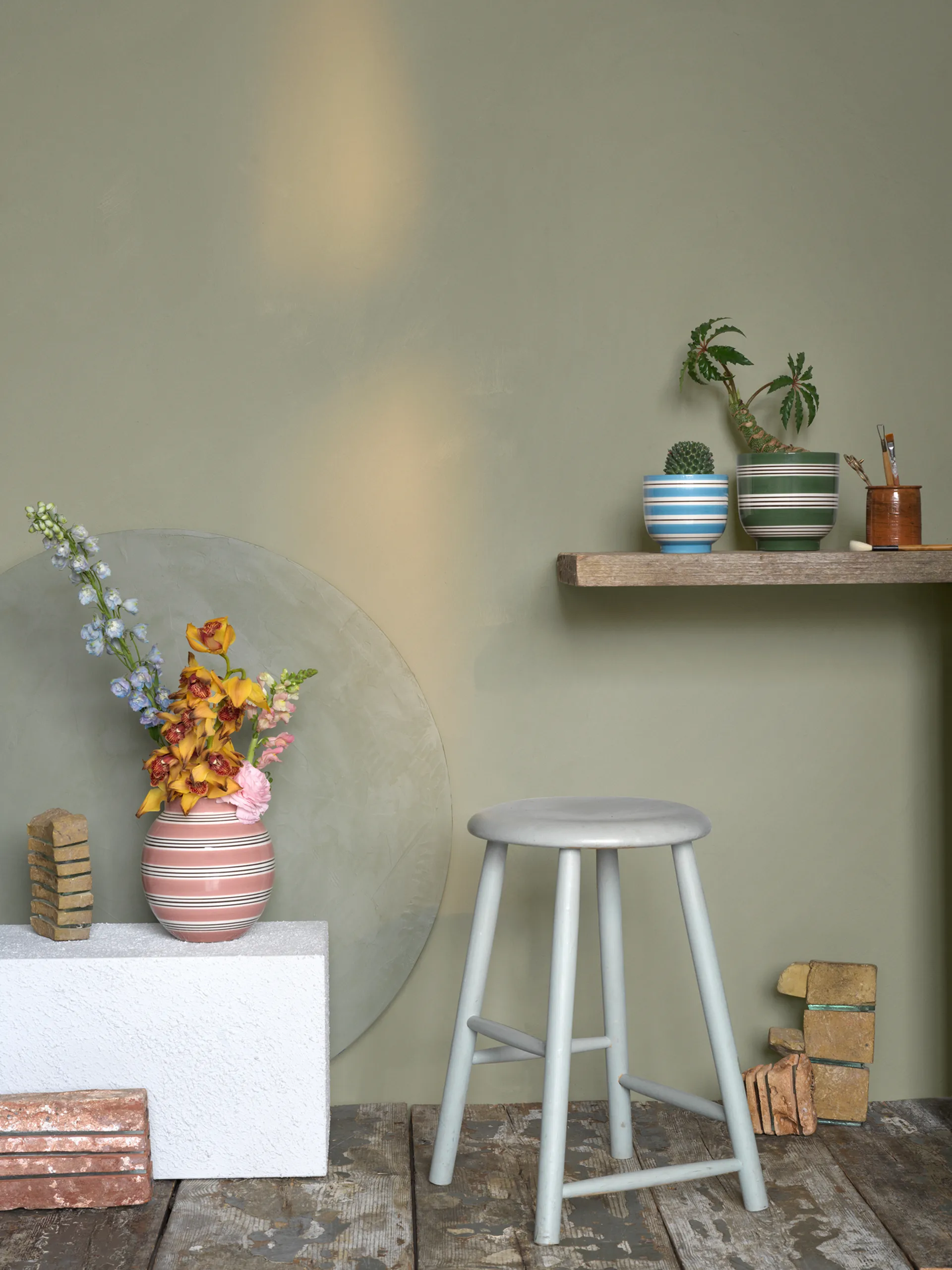 Pot de fleur Omaggio Nuovo Ø12 cm, Bleu moyen Kähler