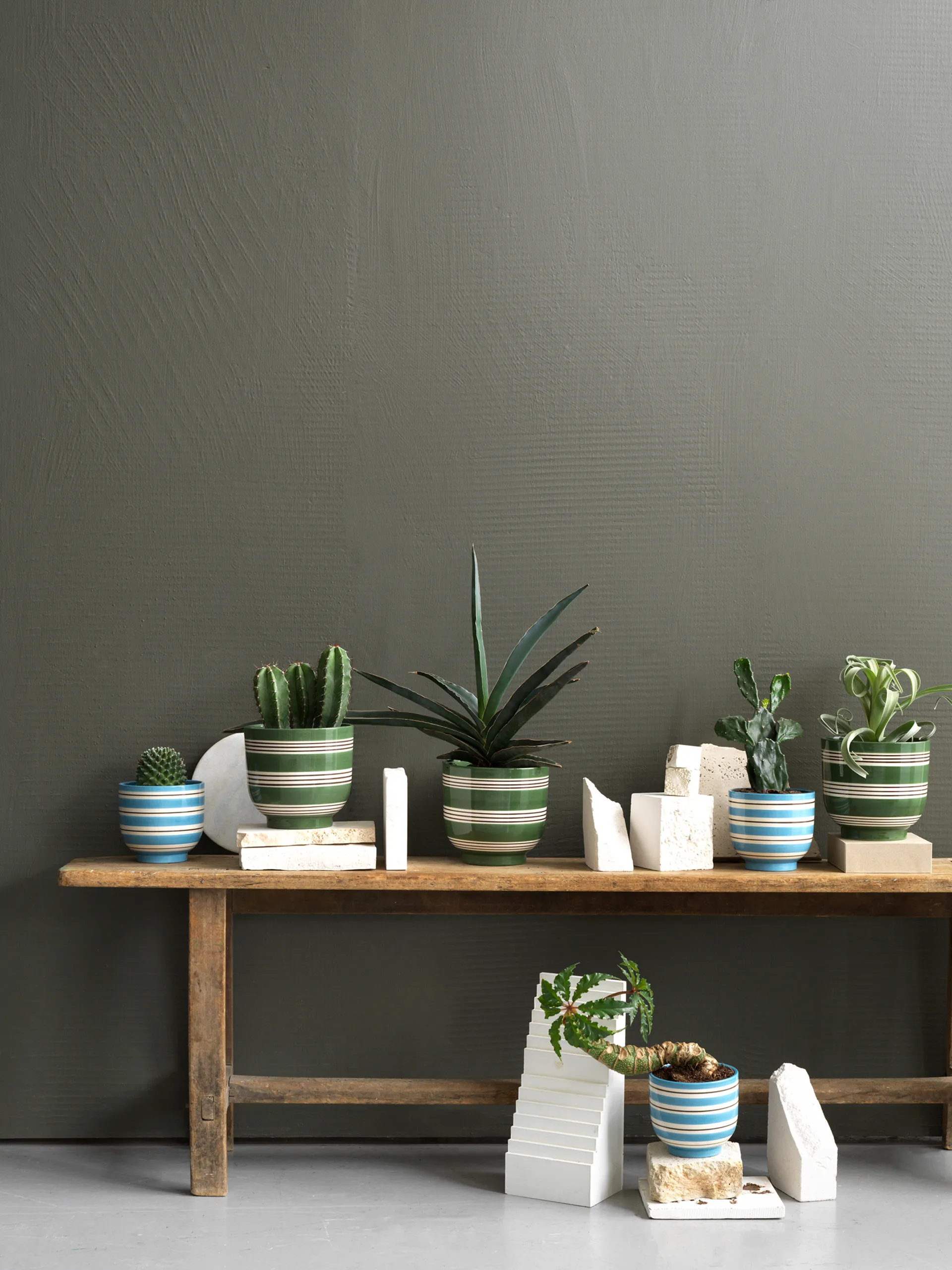 Pot de fleur Omaggio Nuovo Ø12 cm, Bleu moyen Kähler