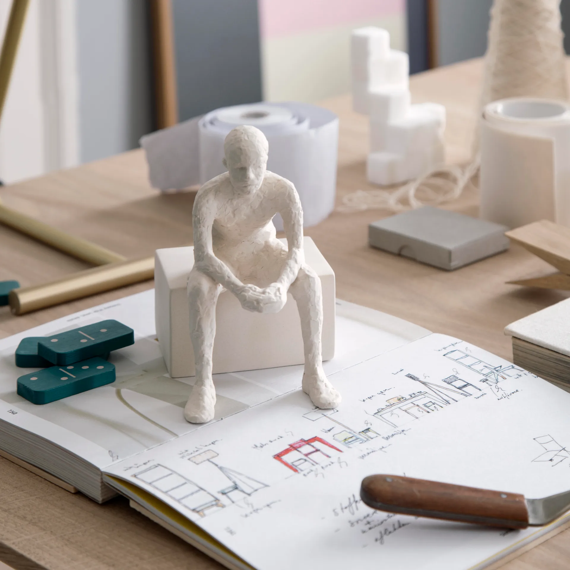 Sculpture avec message Character, The reflective one Kähler