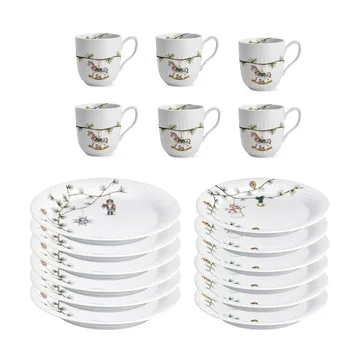 Service en porcelaine de Noël set Hammershøi Christmas 18 pièces - undefined - Kähler