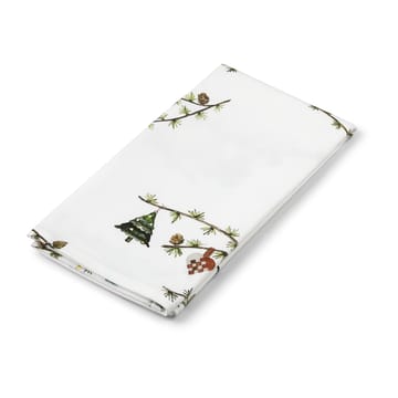 Serviette en tissu Hammershøi Christmas 45x45 cm Lot de 4 - Blanc - Kähler