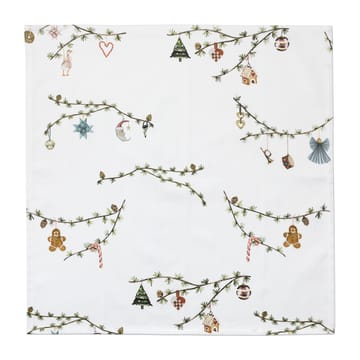 Serviette en tissu Hammershøi Christmas 45x45 cm Lot de 4 - Blanc - Kähler