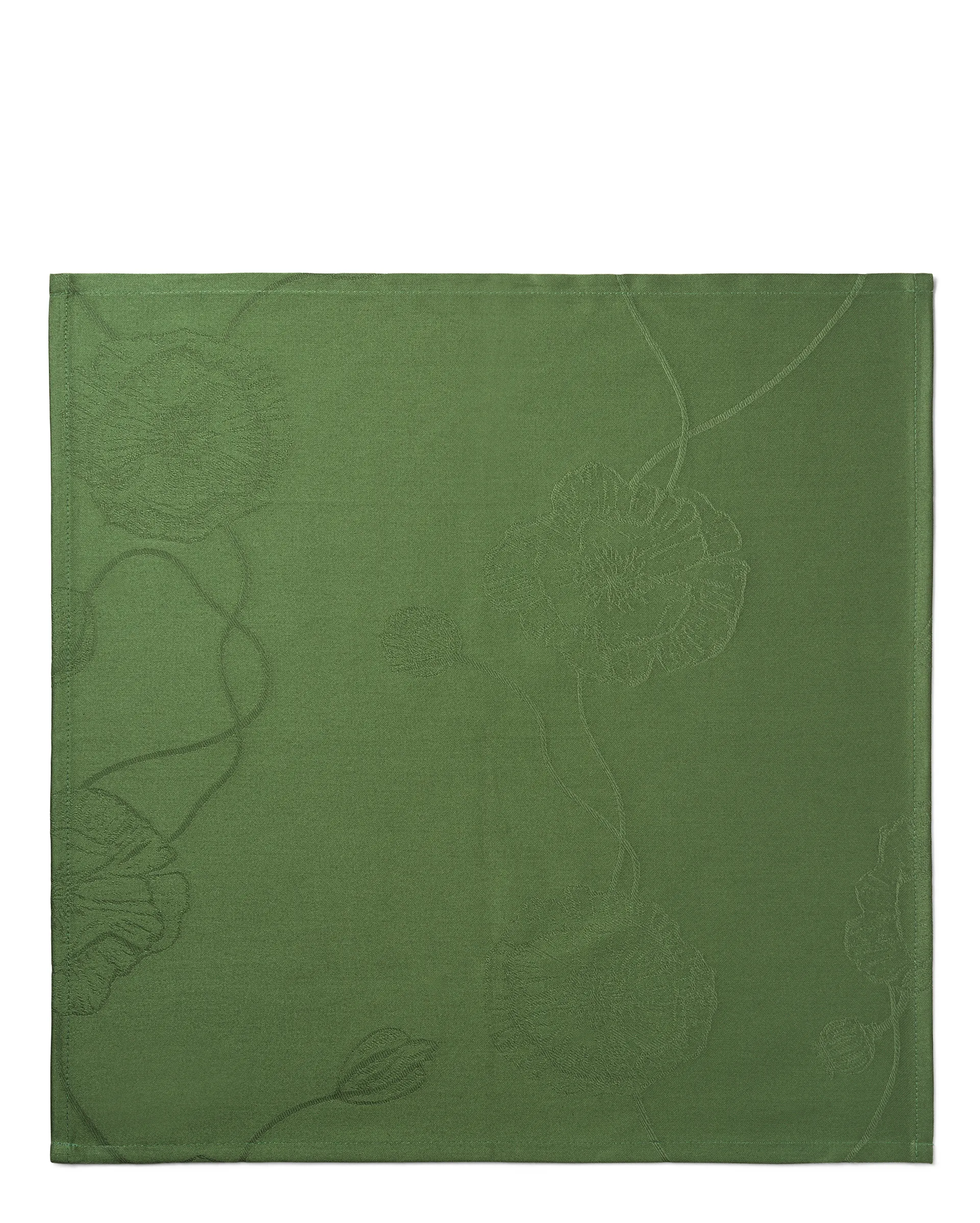 Serviettes de table en tissu 45x45 cm Hammershøi Poppy, lot de 4, Vert Kähler