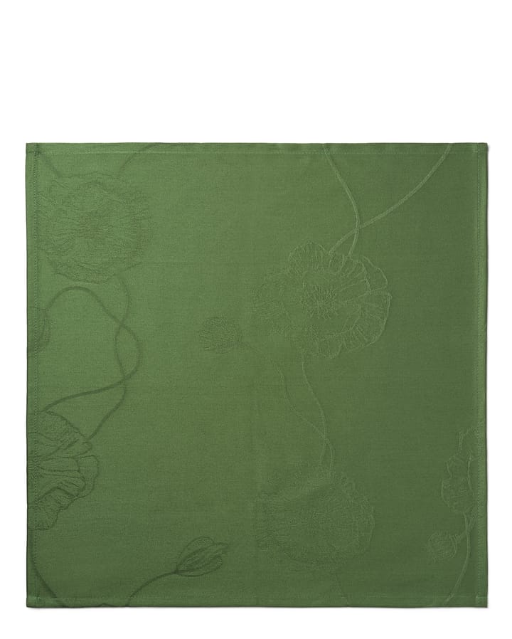 Serviettes de table en tissu 45x45 cm Hammershøi Poppy, lot de 4 - Vert - Kähler