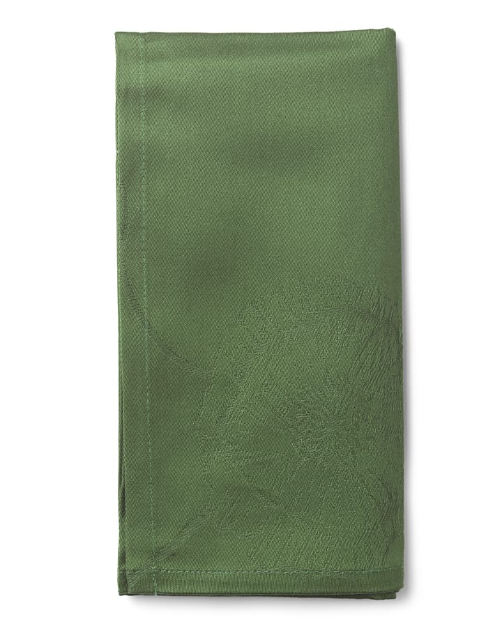 Serviettes de table en tissu 45x45 cm Hammershøi Poppy, lot de 4 - Vert - Kähler