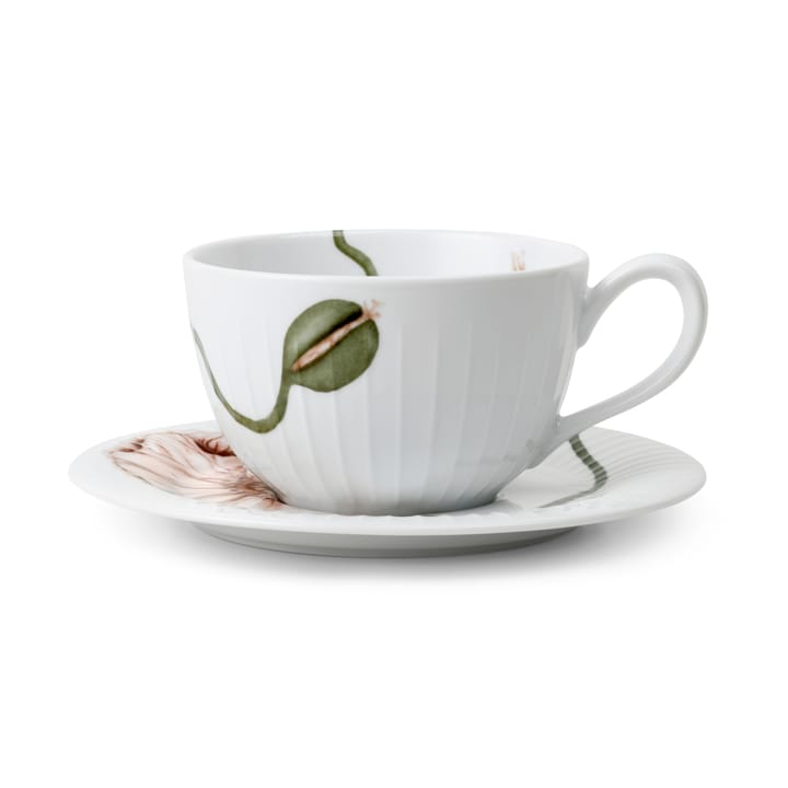 Tasse à thé avec soucoupe Hammershøi Poppy 38 cl - Blanc - Kähler