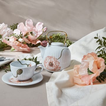 Tasse à thé avec soucoupe Hammershøi Poppy 38 cl - Blanc - Kähler