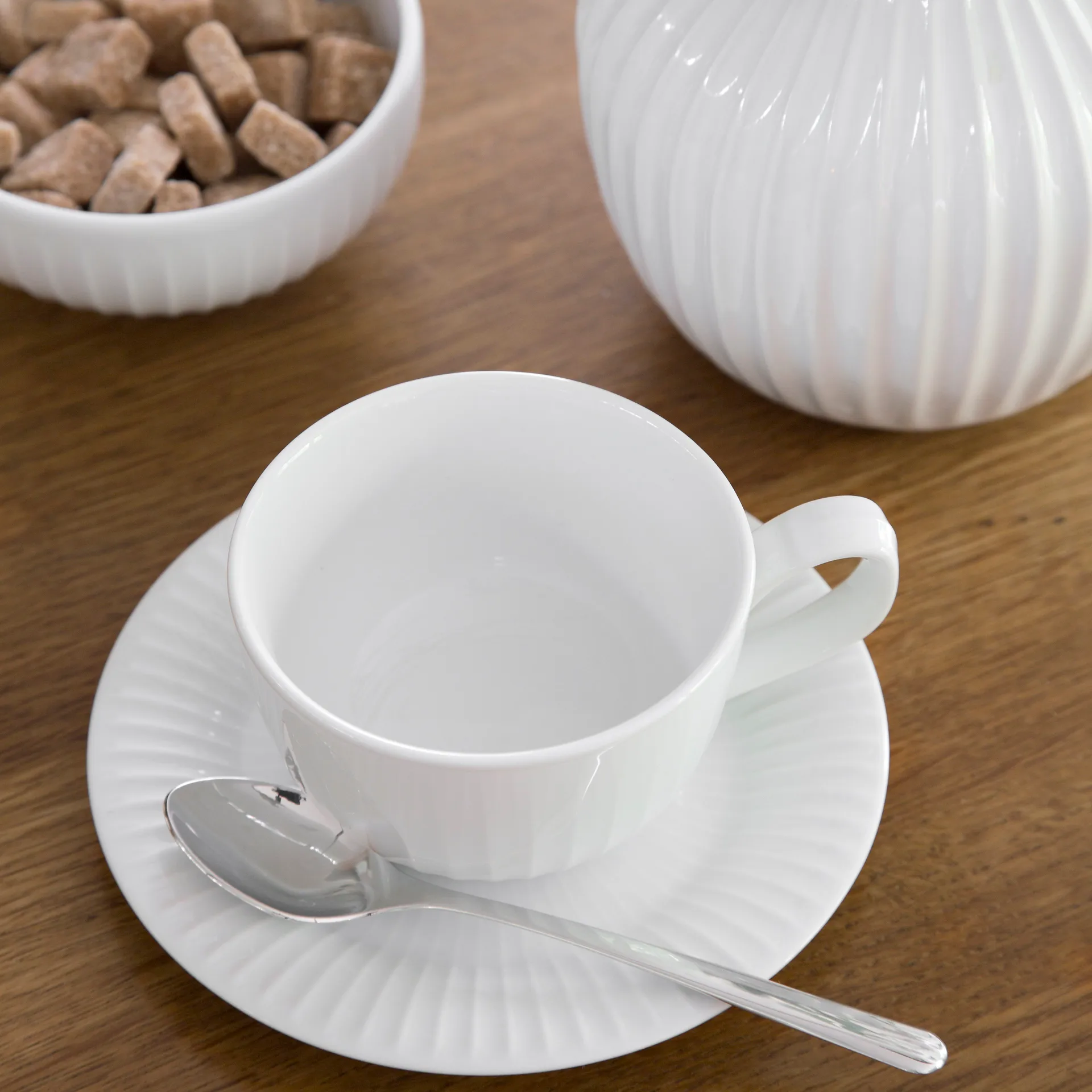 Tasse et soucoupe Hammershøi, blanc Kähler