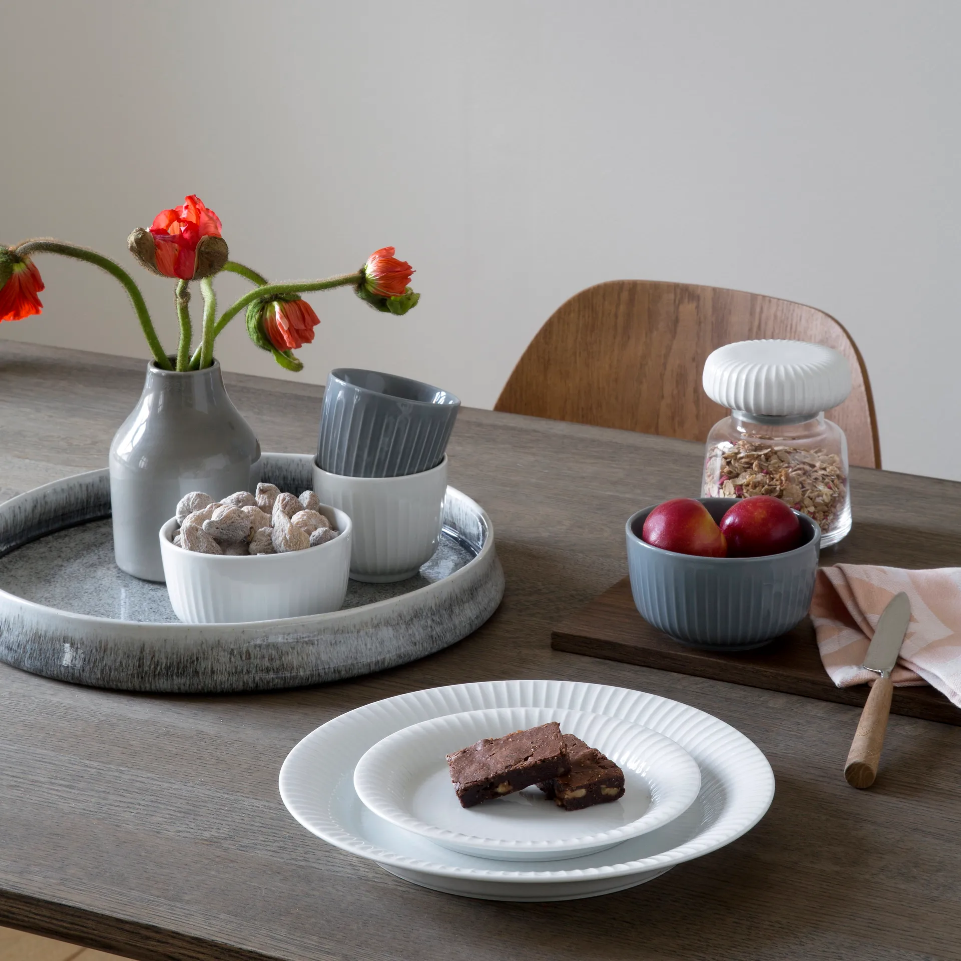 Tasse Hammershøi, gris anthracite Kähler