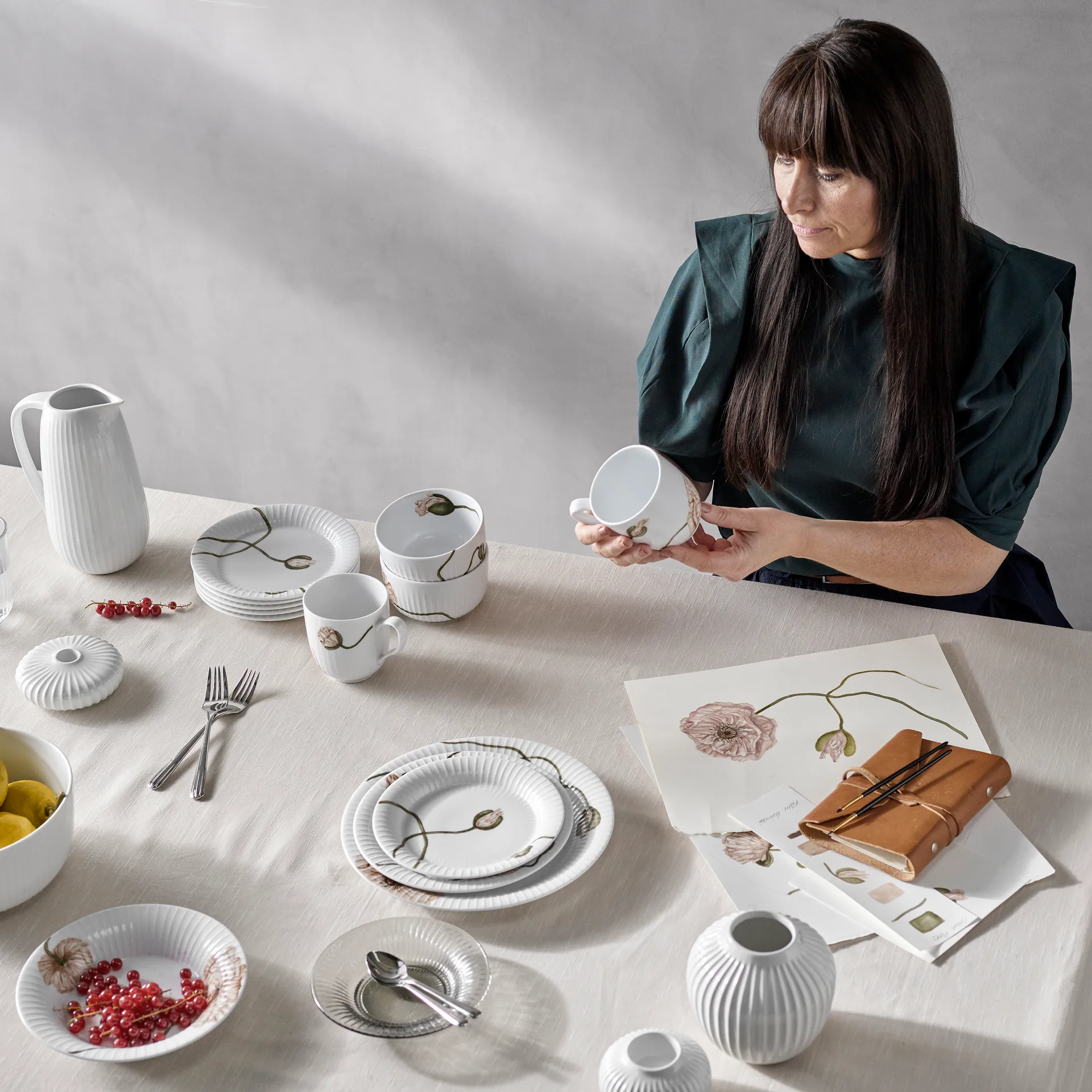 Tasse Hammershøi Poppy 33cl, Blanc Kähler