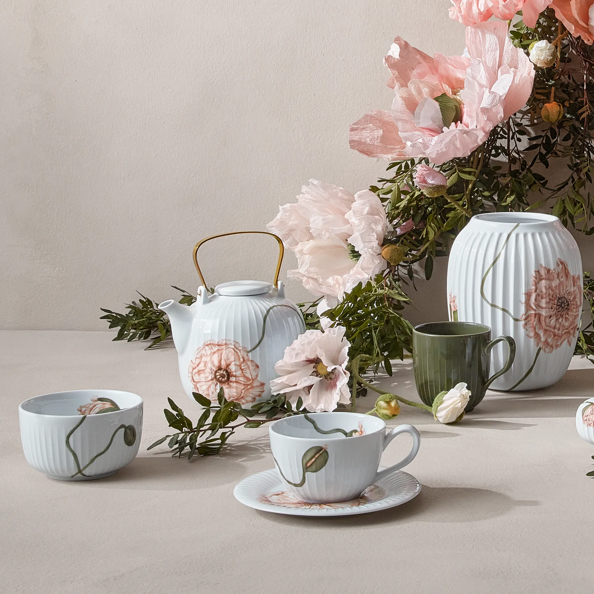 Théière Hammershøi Poppy 1,2 L, Blanc Kähler