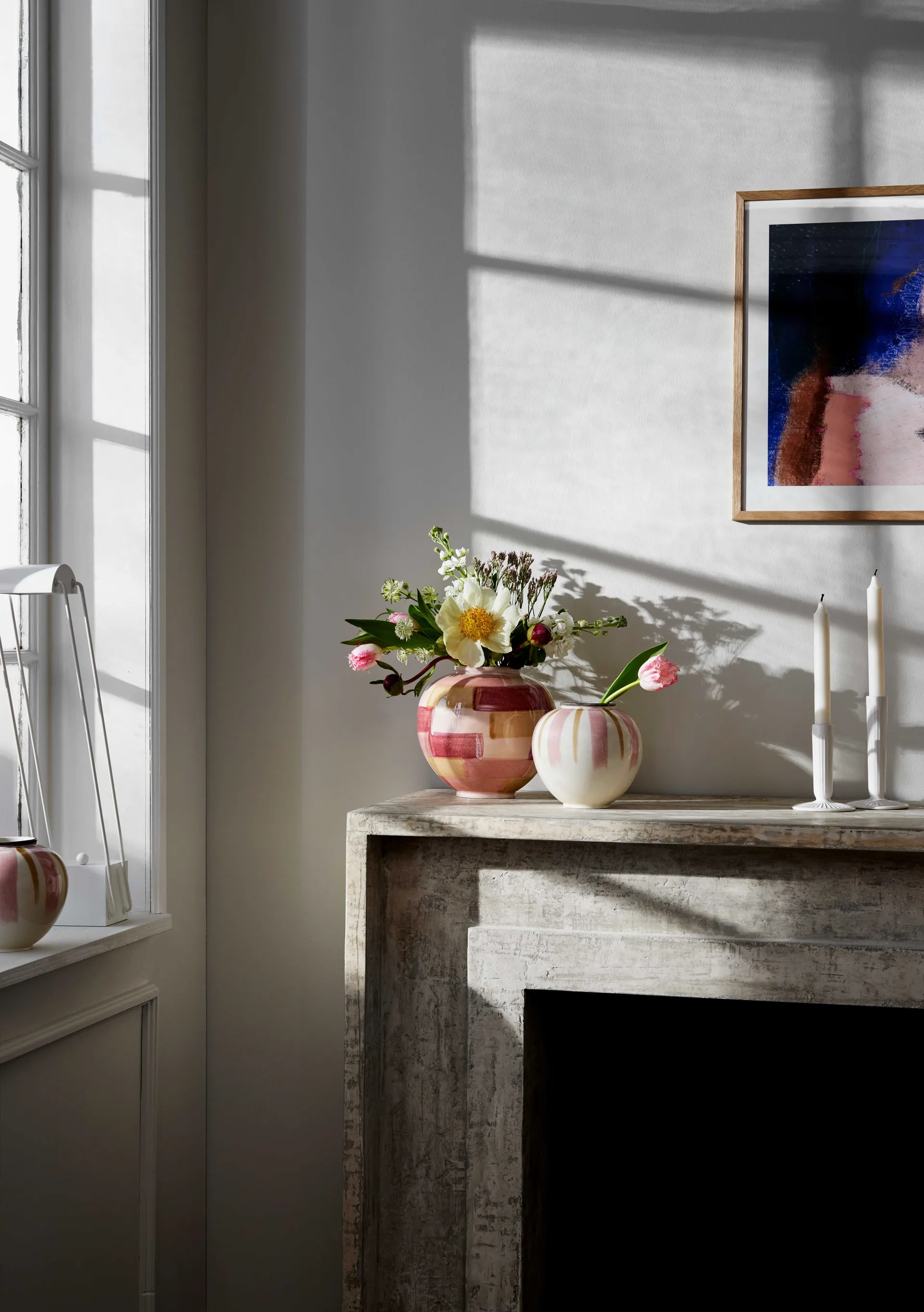 Vase Canvas 15 cm, Rose-marron Kähler